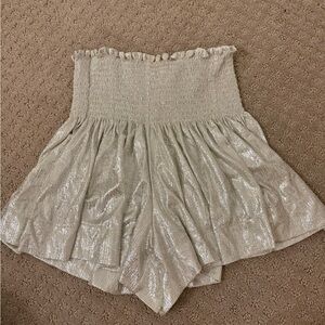 Queen of Sparkles Elegant Silver Women's Shorts